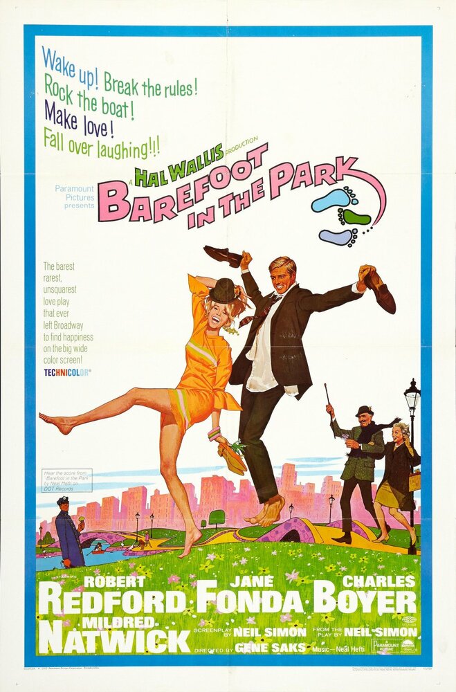 Босиком по парку (1967) постер