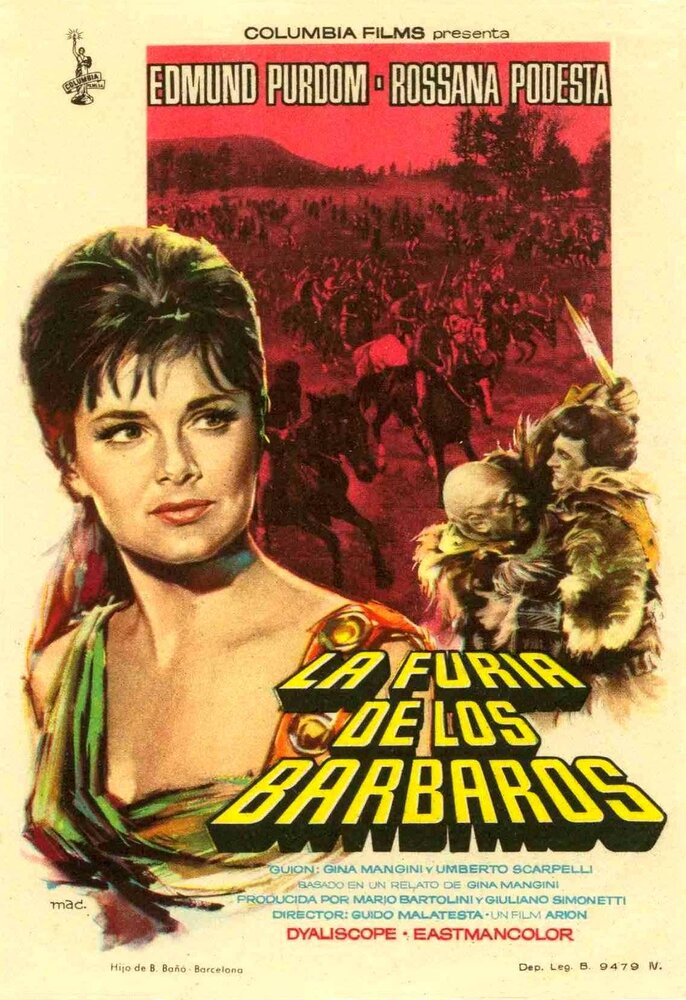 Ярость варваров (1960) постер