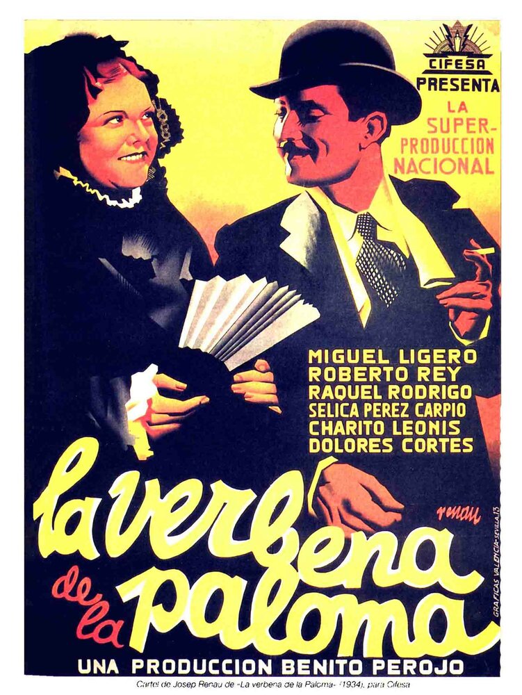 La verbena de la Paloma (1935) постер