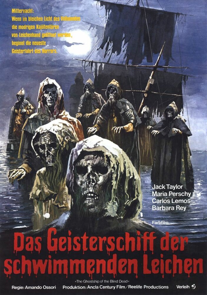 Слепые мертвецы 3: Корабль слепых мертвецов (1974) постер
