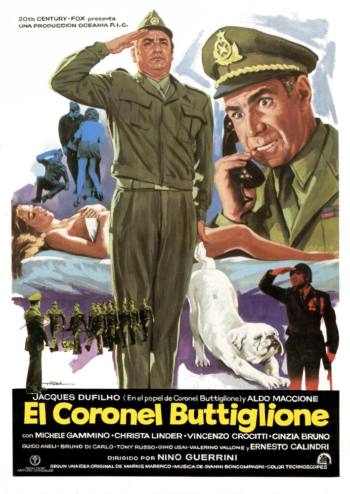 Офицер никогда не отступает от своих принципов, подписано: Полковник Буттильон (1973) постер