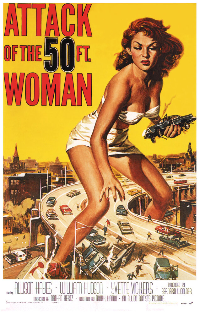 Атака 50-футовой женщины (1958) постер